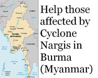 Help those affected by Cyclone Nargis in Burma