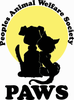 PAWS PEOPLES ANIMAL WELFARE SOCIETY logo