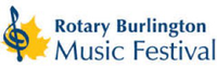 Rotary Burlington Music Festival logo