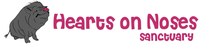 HEARTS ON NOSES A MINI PIG SANCTUARY logo