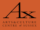 AX, the Arts and Culture Centre of Sussex logo