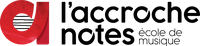 École de musique l'Accroche Notes logo
