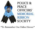 Fallen Police Officer Support Ribbon 86 Fallen Officer Badge Stock