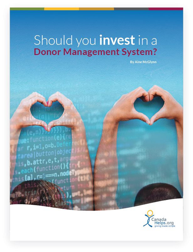 White Paper cover with text 'Should You Invest in a Donor Management System?'