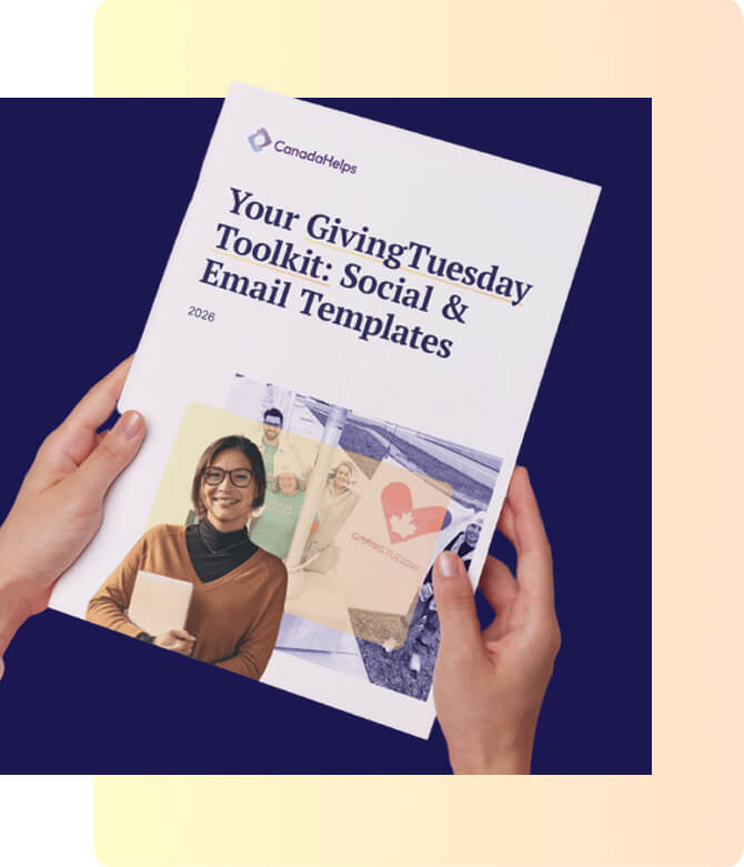 The GivingTuesday toolkit shown in a reader’s hands
