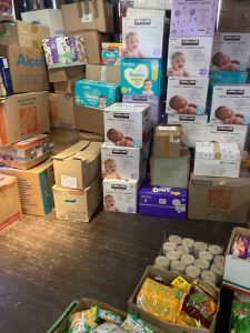 Supplies for Ukraine relief, diapers and more