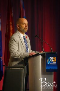 Tim Richter, President and CEO of the Canadian Alliance to End Homelessness speaking at their 2023 Annual Conference in Halifax 