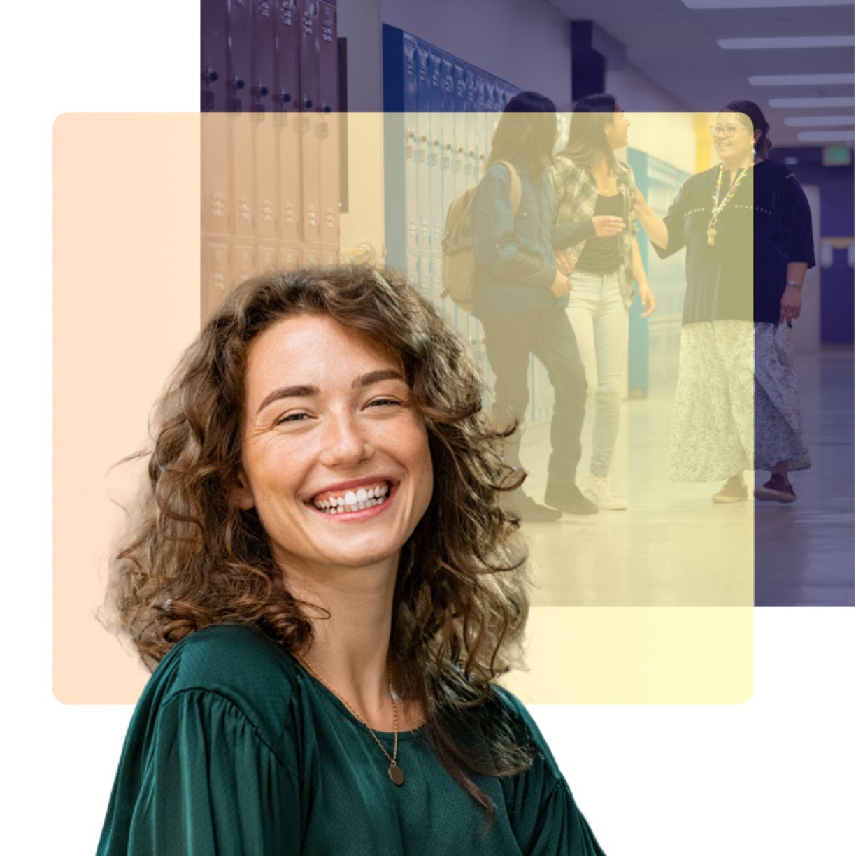 Woman smiling