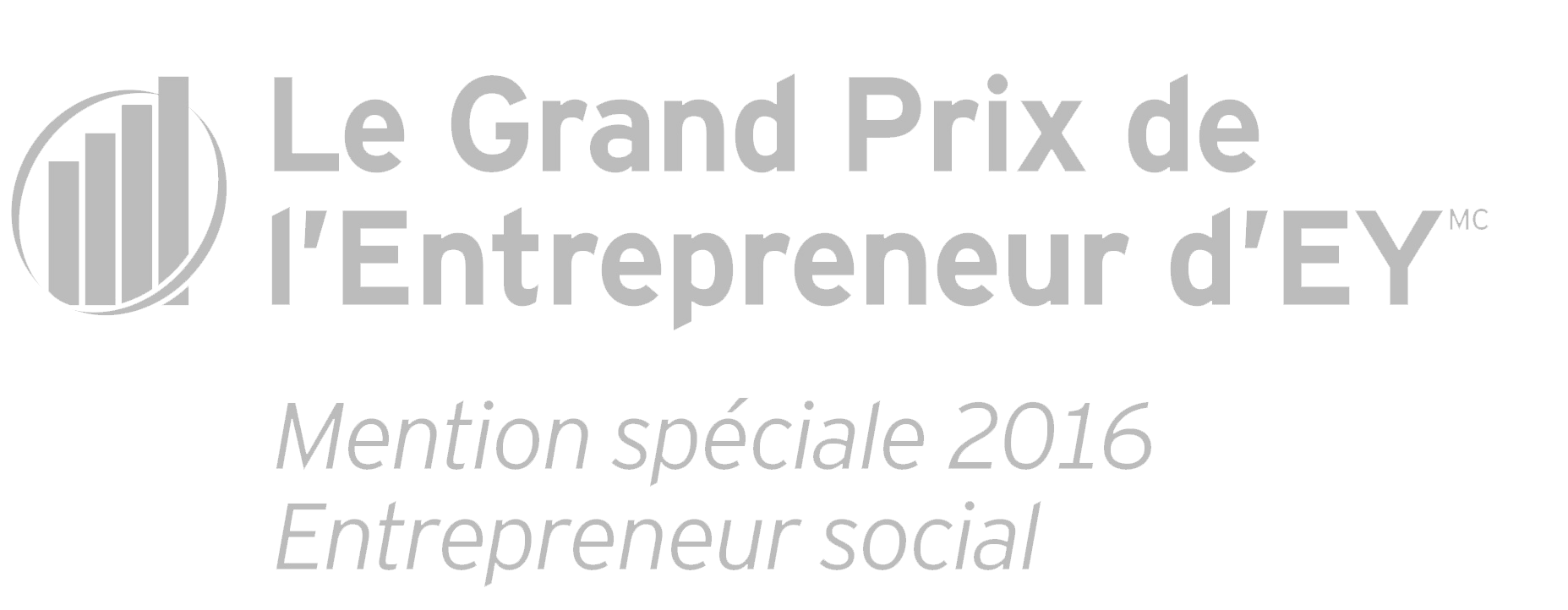Le Grand Prix de l'Entrepreneur d'EY, Mention spéciale 2016 Entrepreneur social