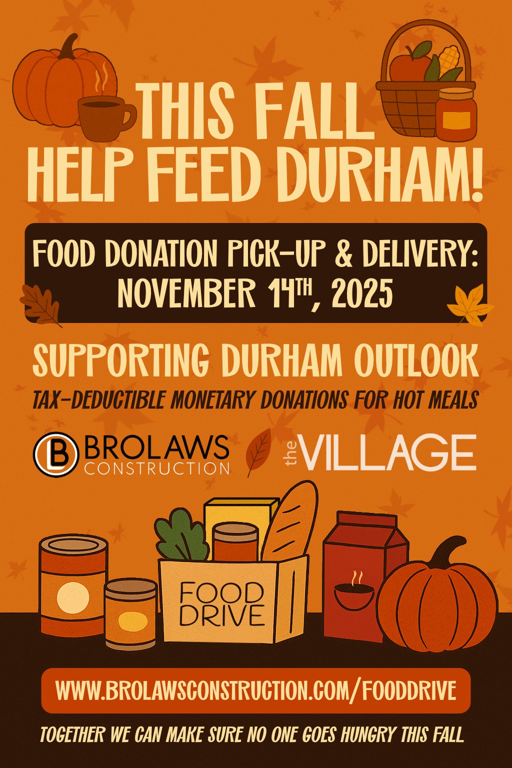 Fall Food Drive for Durham Outlook - CanadaHelps