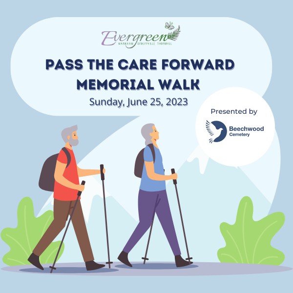 Evergreen's Pass the Care Forward Memorial Walk 2023 Diane
